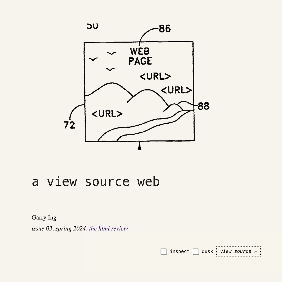 screenshot of A View Source Web
